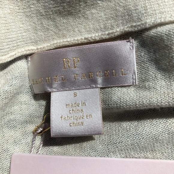 Rachel Parcell Ruffle Sleeve Cardigan Oatmeal S - Picture 7 of 8